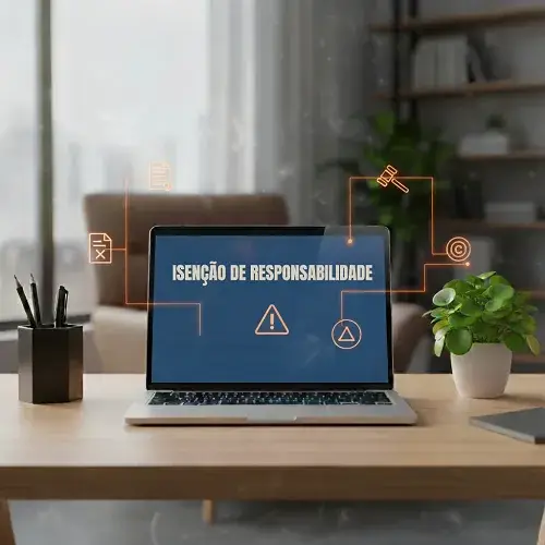 Imagem que descreve a página de Isenção de Responsabilidade
