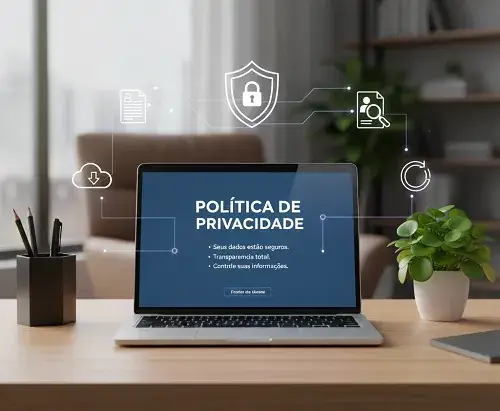 Imagem que ilustra a página de política de privacidade