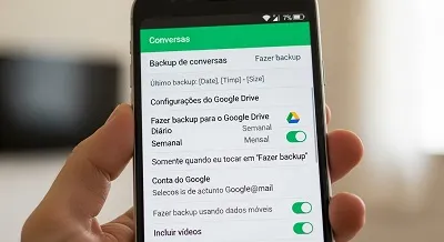 Backup do WhatsApp no Android