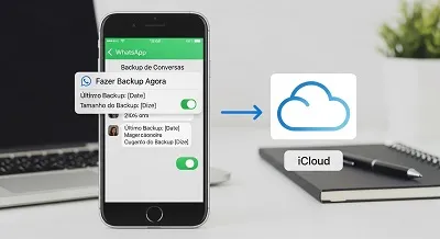Backup do WhatsApp no iPhone (iCloud),